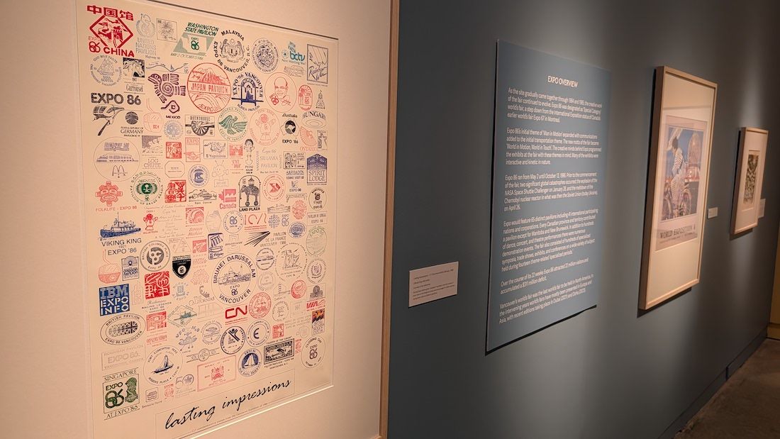 Surrey Art Gallery의 Expo 86 전시 전경