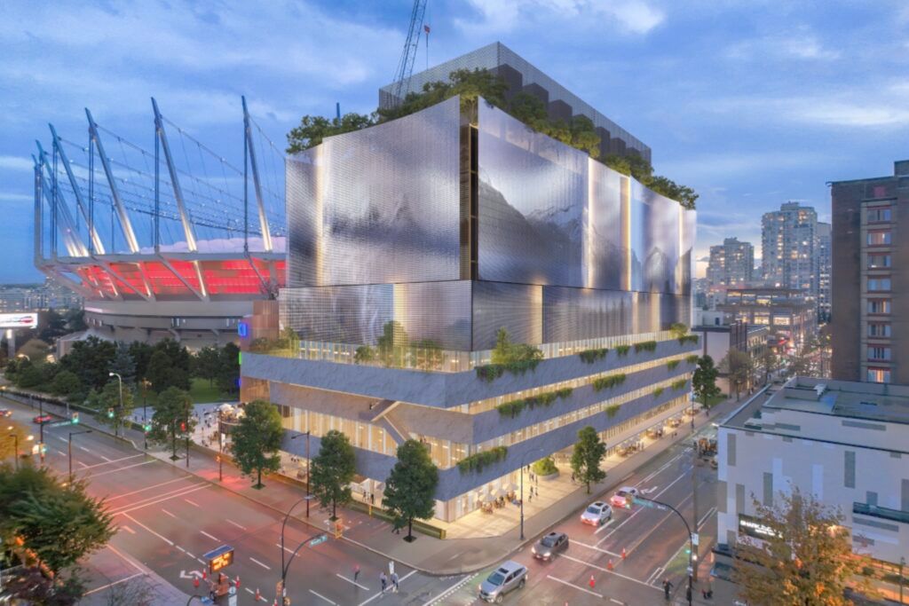150 West Georgia St.에 들어설 10층 Telus AI 데이터센터 2026년 콘셉트