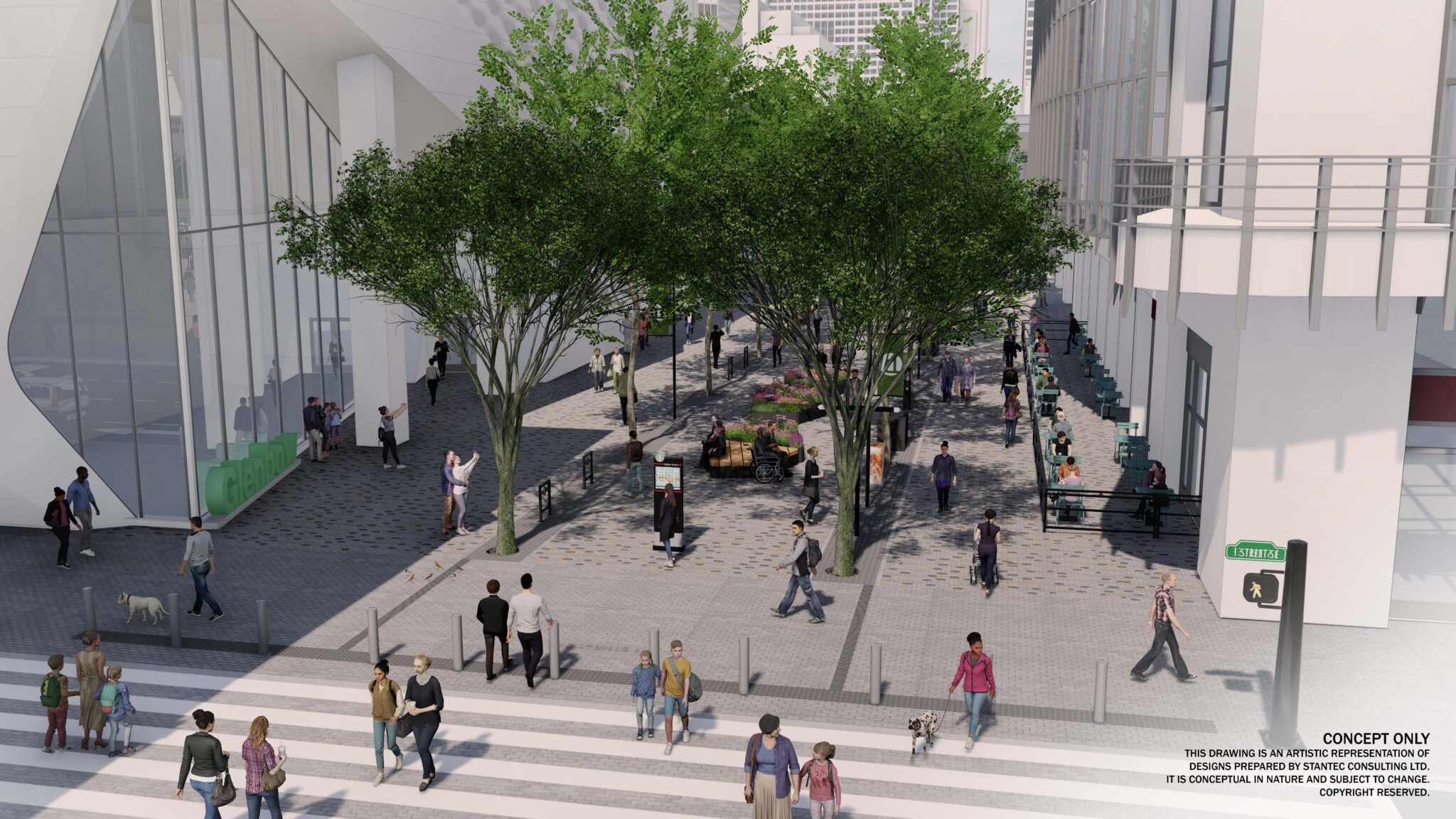 Stephen Avenue 리노베이션 조감도 (City of Calgary)