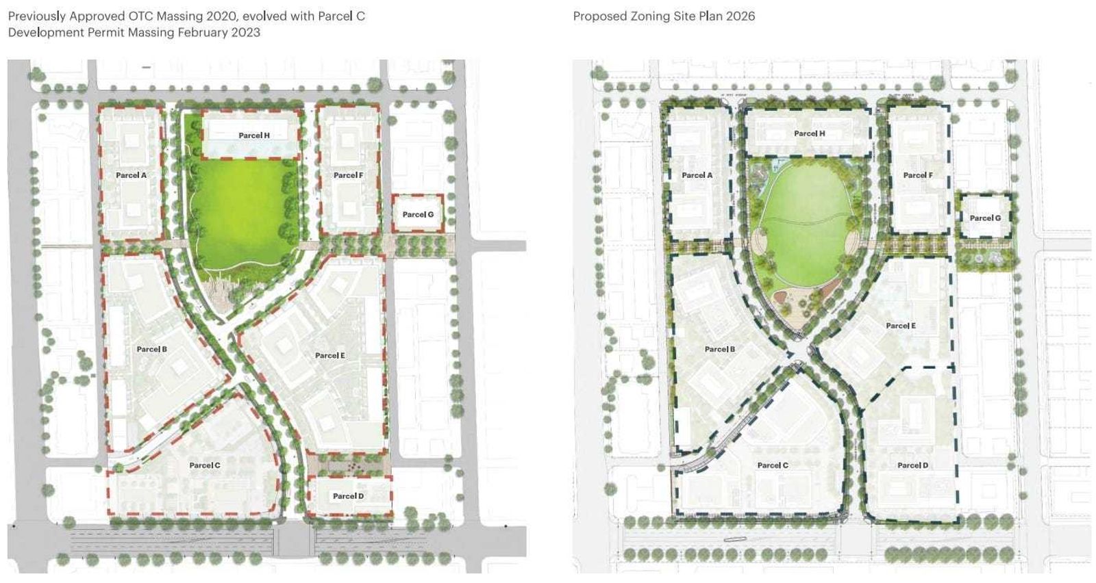 타워-포디움 유형으로 재구성된 메이페어 웨스트. (Grosvenor, Arcadis, Hariri Pontarini Architects)