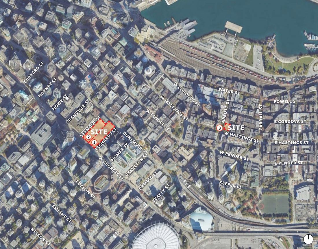 501-595 웨스트조지아 스트리트 재개발 조감도