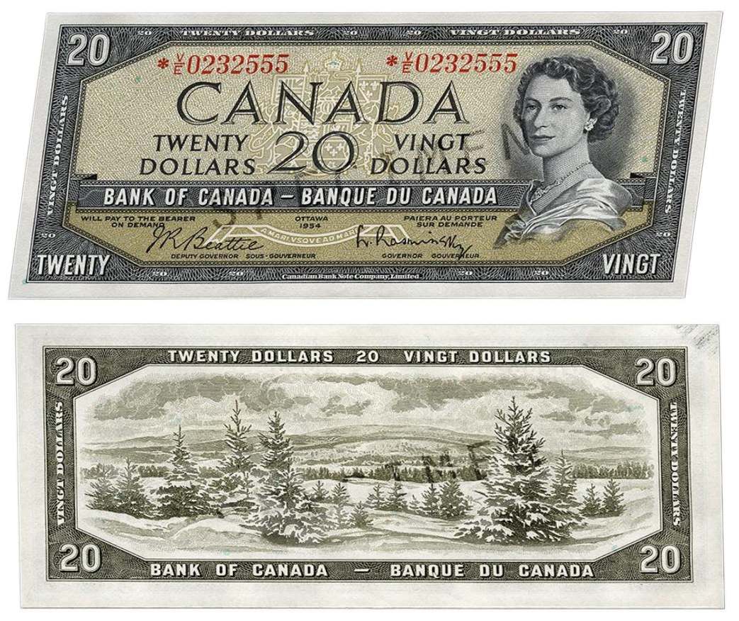1954년 20달러 지폐