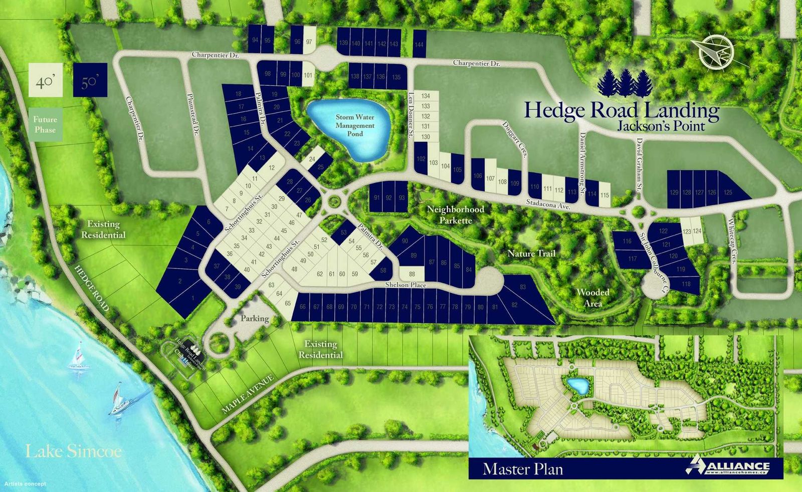 헤지 로드 랜딩 단지 전경 (Alliance Homes)